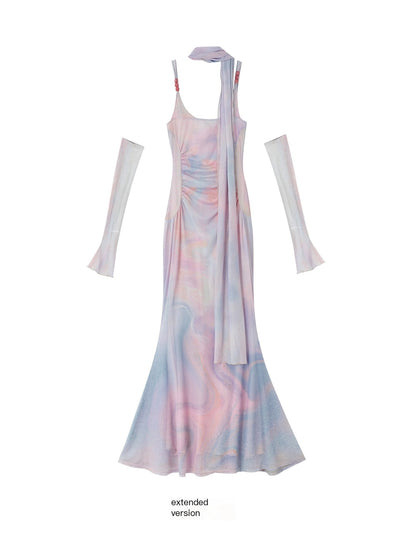 OfAkiva_Printed_Mesh_Ruched_Mermaid_Women&