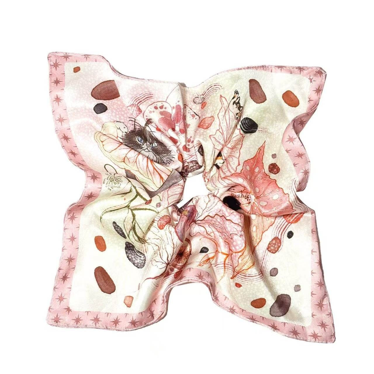 OfAkiva_Provence_Floral_Colorblock_Print_Lace_Spliced_Square_Scarf_Women&