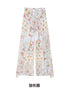 OfAkiva Relaxed Resort Printed Slit High Waist Women&