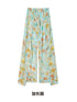 OfAkiva Relaxed Resort Printed Slit High Waist Women&