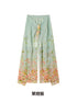 OfAkiva Relaxed Resort Printed Slit High Waist Women&