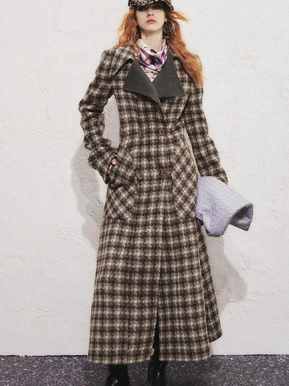 OfAkiva Reversible Manchester Tweed Long Coat