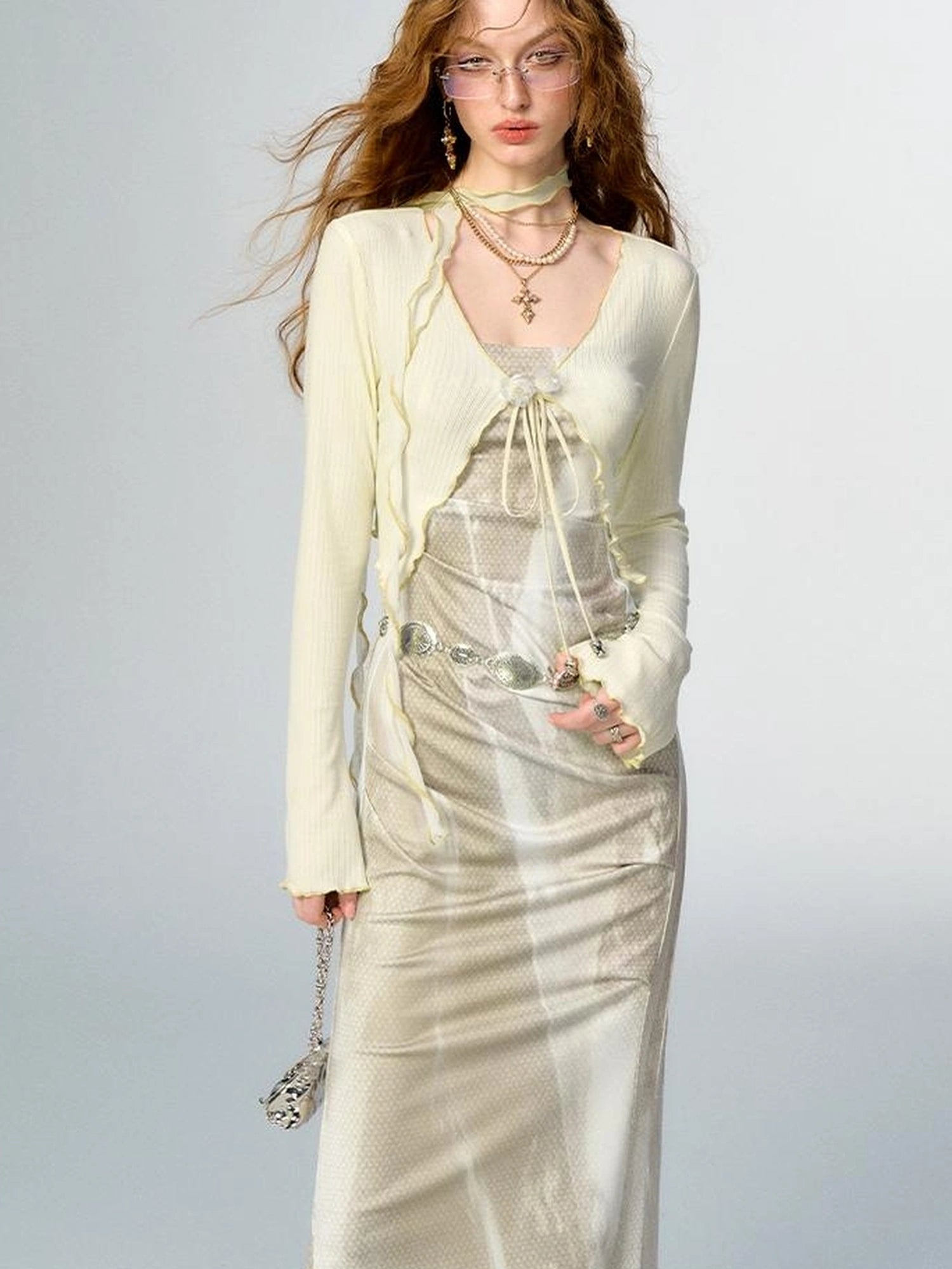 OfAkiva Secret Glaze Print Bodycon Dress