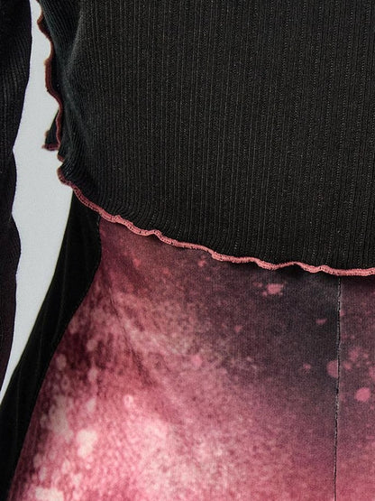 OfAkiva Secret Glaze Print Bodycon Dress