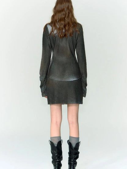 OfAkiva Silhouette Print Fleece Knit Set