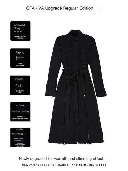 OfAkiva_Slimming_High_Waist_Stand_Collar_White_Goose_Down_Women&