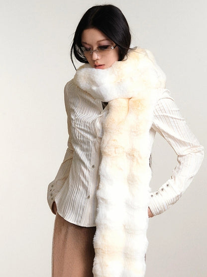 OfAkiva Soft Snowfall Douchi Knit Scarf