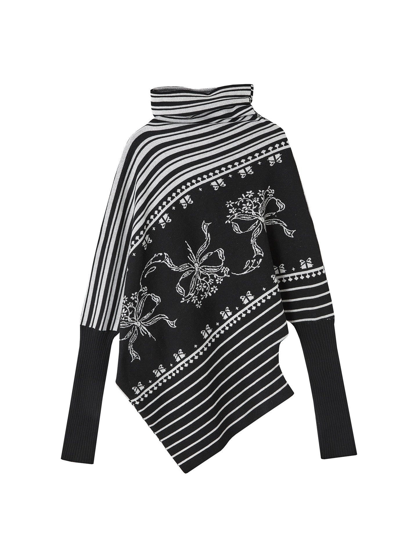 OfAkiva_Thermal_Colorblock_Cowl_Neck_Slim_Batwing_Sleeve_Womens_Stripe_Sweater_MISSTT