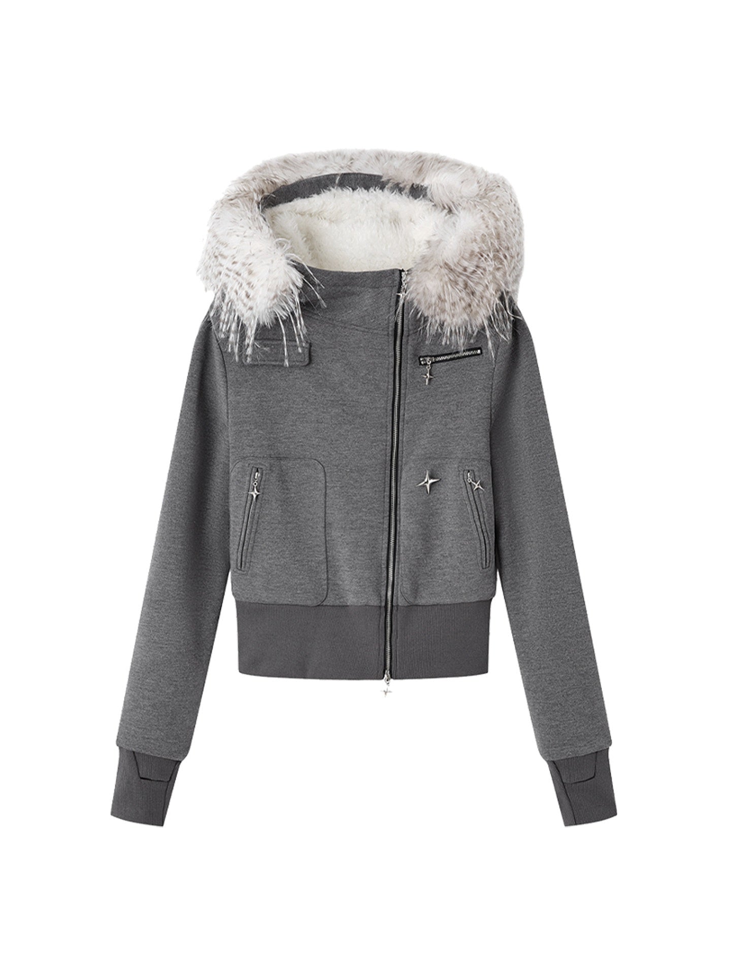 OfAkiva_Thick_Knit_Hooded_Zip_Multi_Pocket_Slim_Fit_Two_Piece_Women_Jacket_Pants_Suits_MISSTT