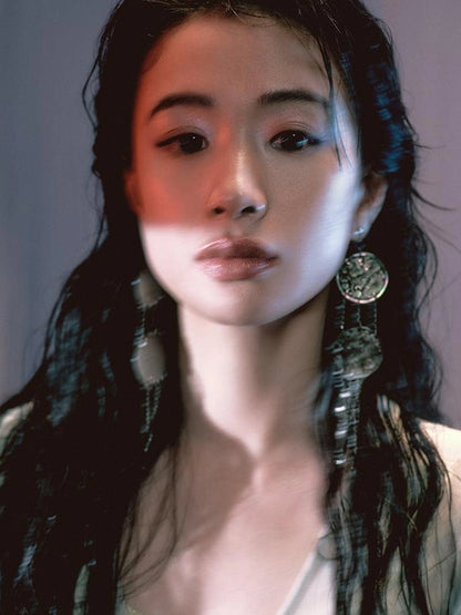 Tuscan Floral Sculpture Print Two Piece Dress V-neck T-shirt Long Sleeve