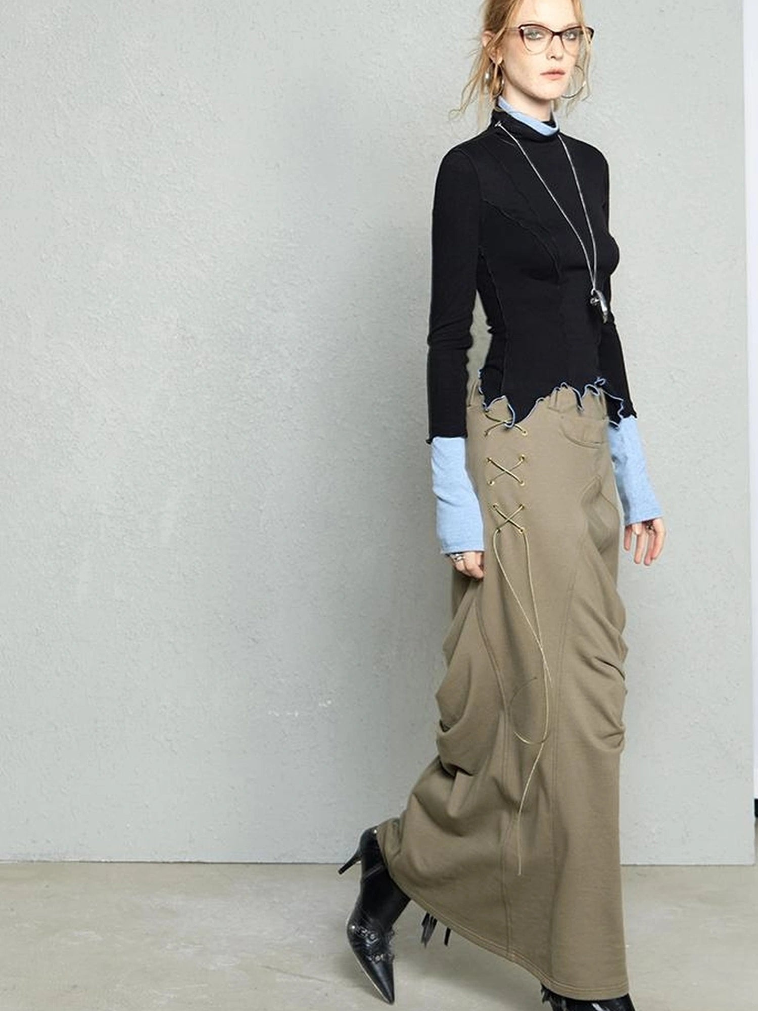 OfAkiva Two Tone Reversible Turtleneck