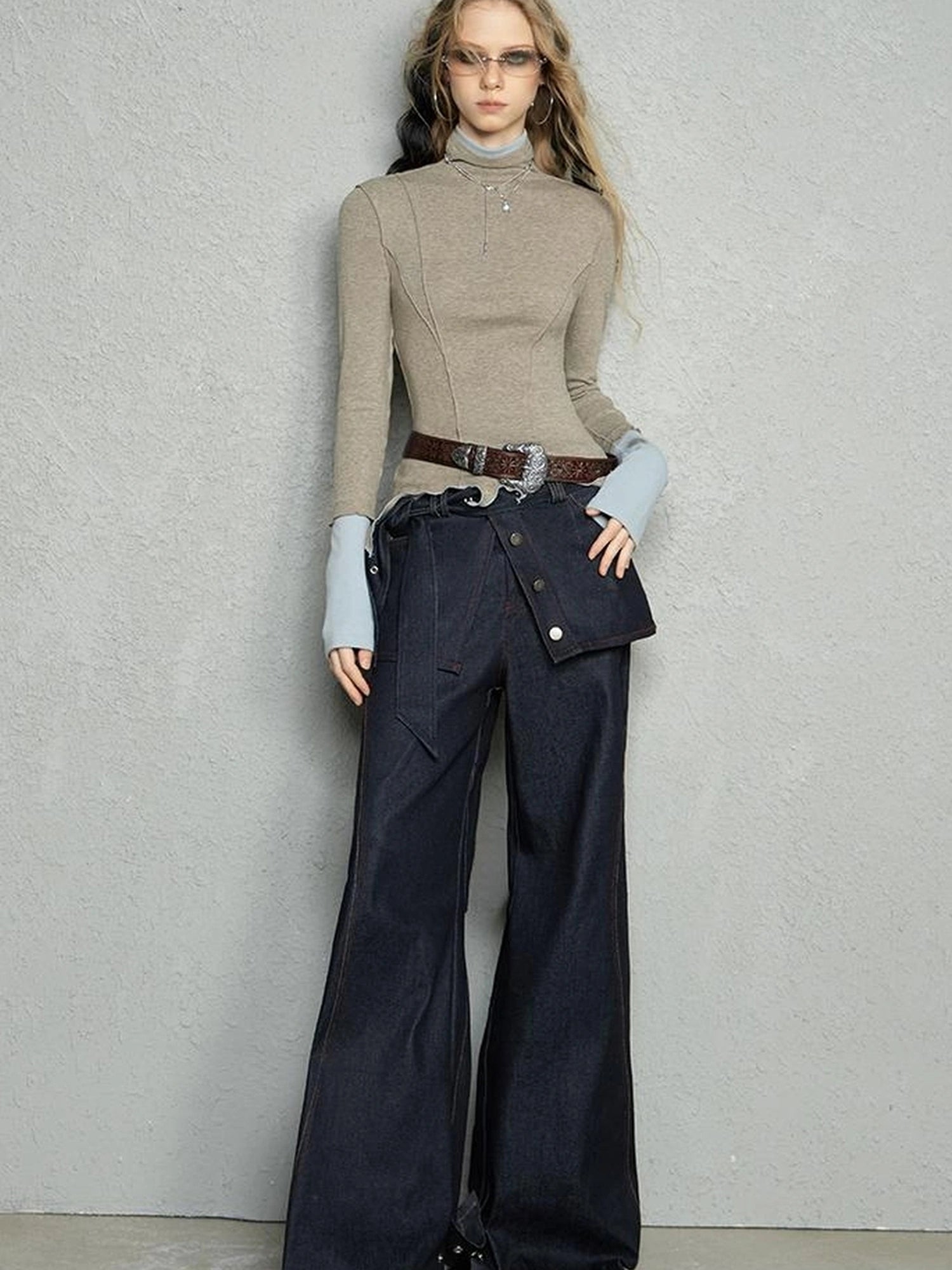 OfAkiva Two Tone Reversible Turtleneck