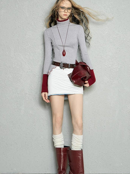 OfAkiva Two Tone Reversible Turtleneck