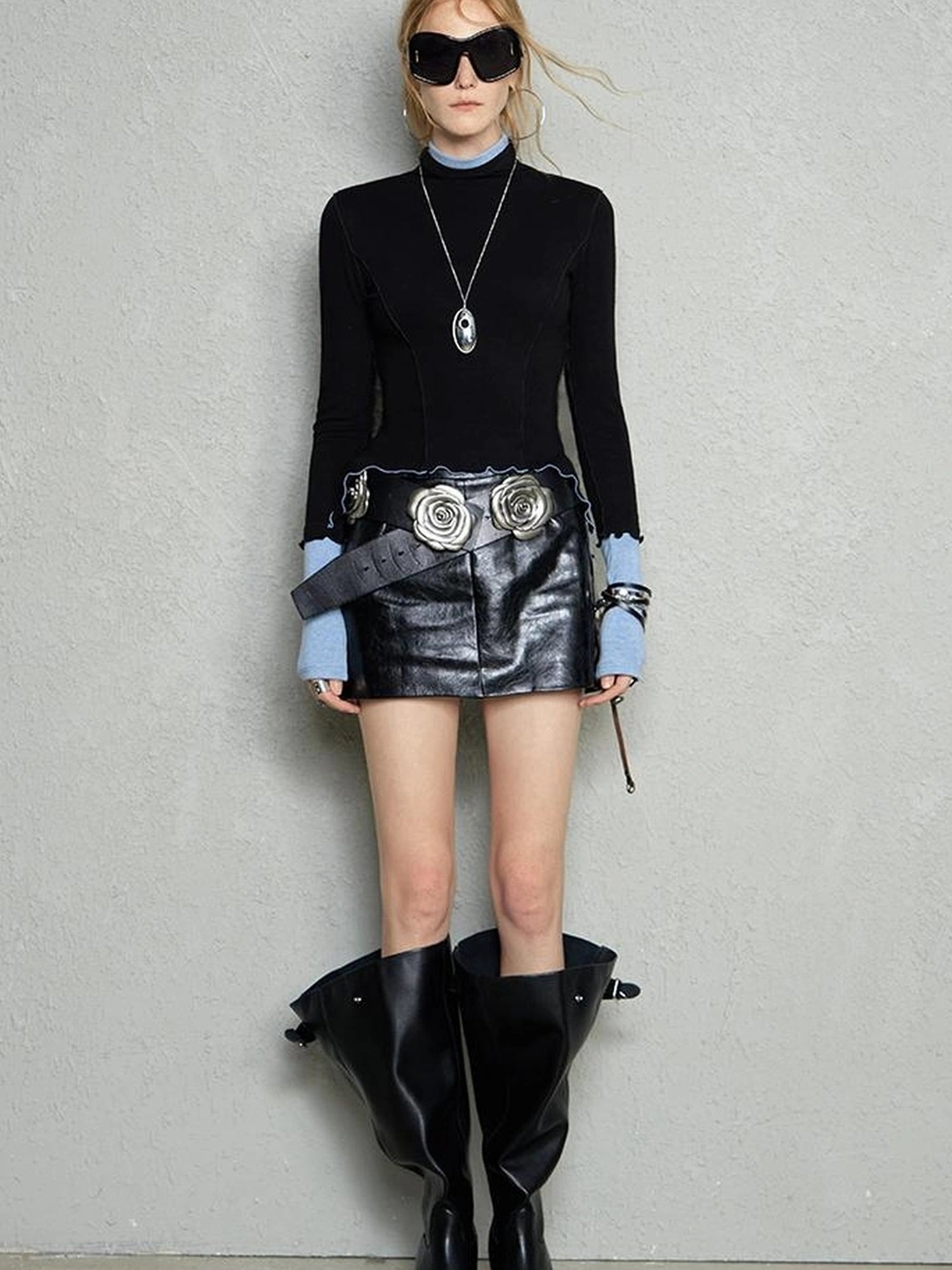 OfAkiva Two Tone Reversible Turtleneck