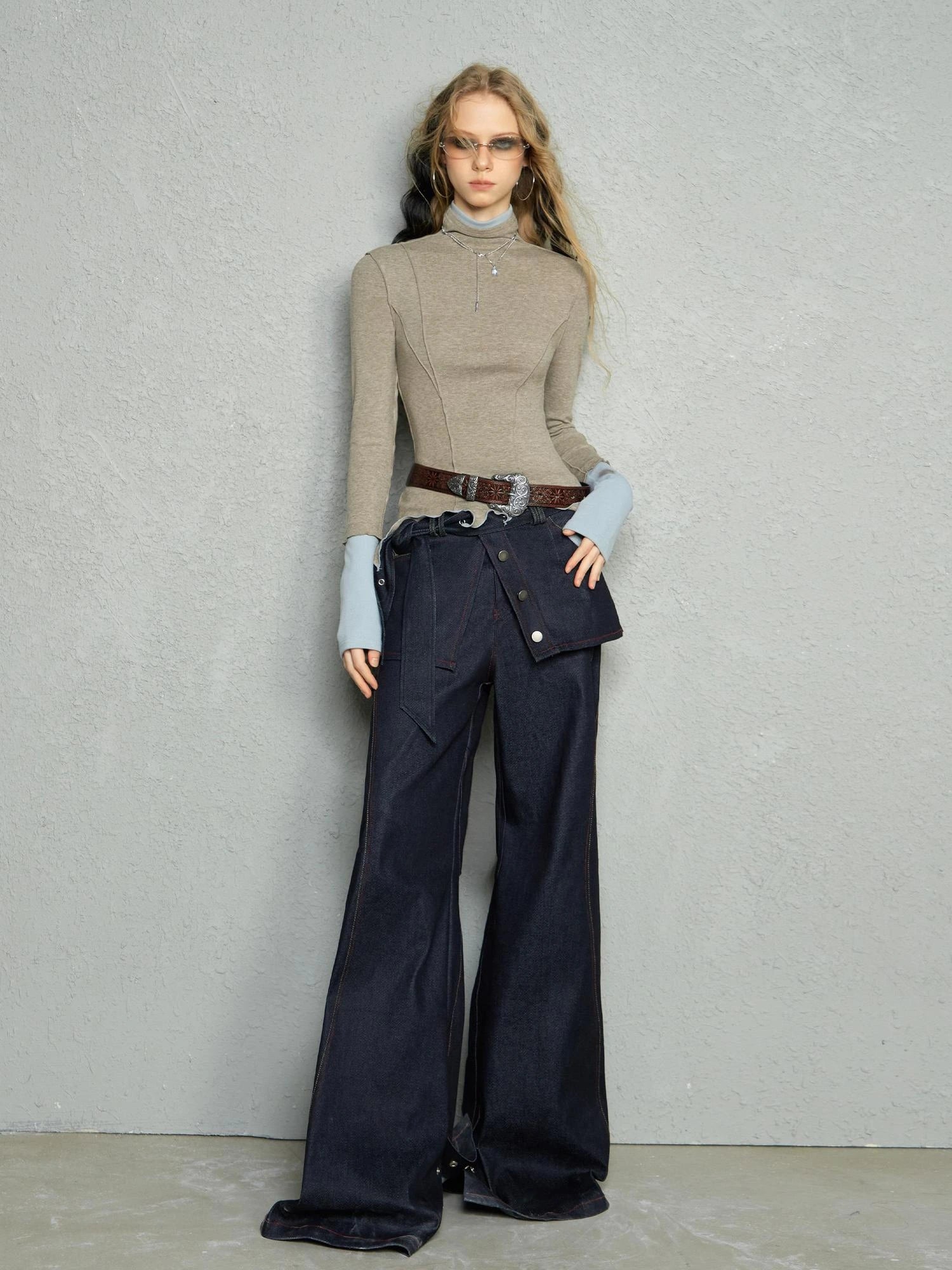 OfAkiva Two Tone Reversible Turtleneck