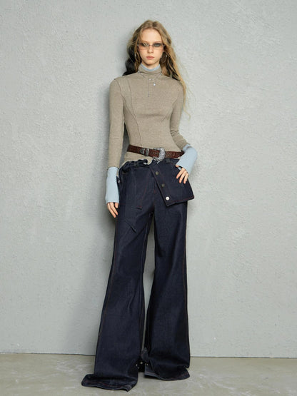 OfAkiva Two Tone Reversible Turtleneck