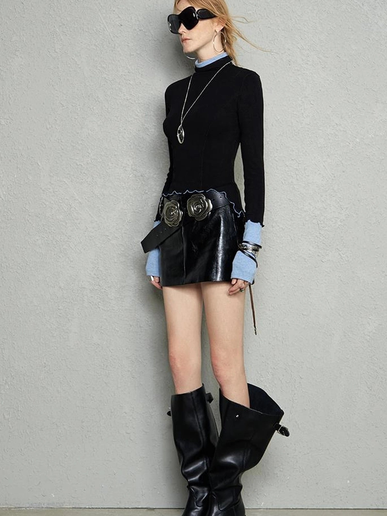 OfAkiva Two Tone Reversible Turtleneck