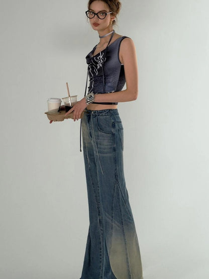 OfAkiva Undefined Print V-Neck Tank Top