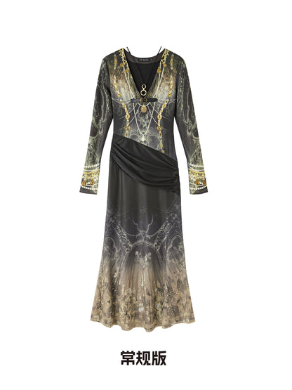 OfAkiva_V-Neck_Fishtail_Maxi_Dress_With_Floral_Print_MISSTT