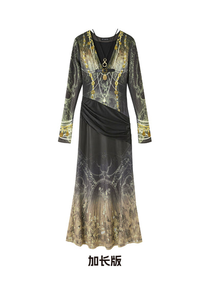 OfAkiva_V-Neck_Fishtail_Maxi_Dress_With_Floral_Print_MISSTT