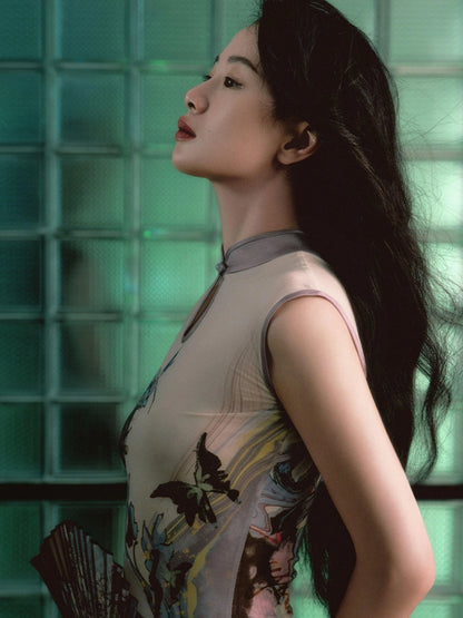 OfAkiva V-Neck T-Shirt Long-Sleeve Maxi Dress