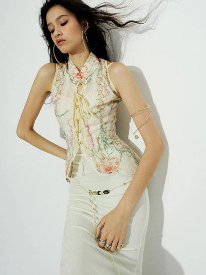 OfAkiva V-Neck T-Shirt Long-Sleeve Wrap Dress