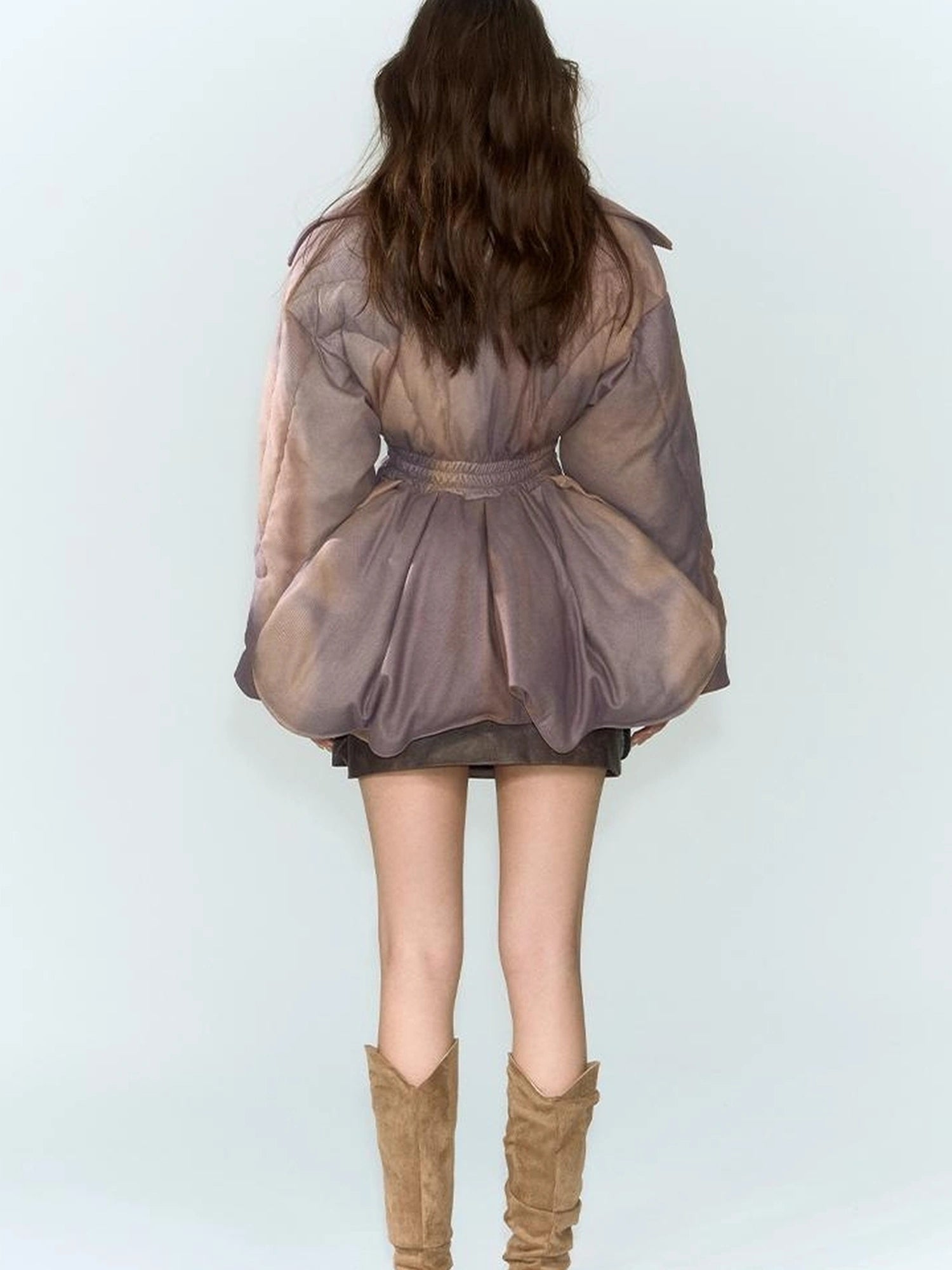 OfAkiva V-neck Quilted Down Jacket