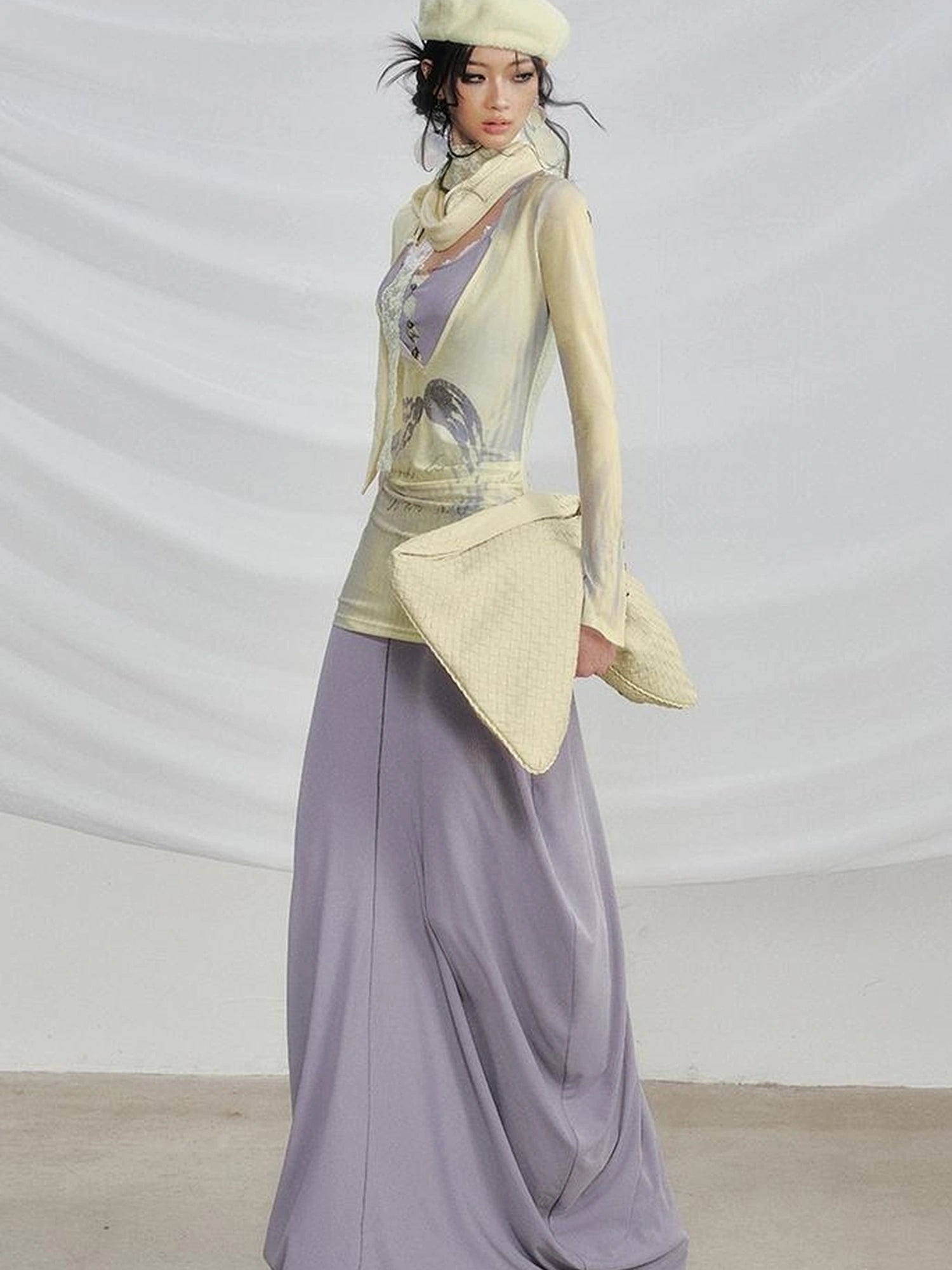 OfAkiva V-neck T-shirt Long Sleeve Relaxed Two Piece Dress