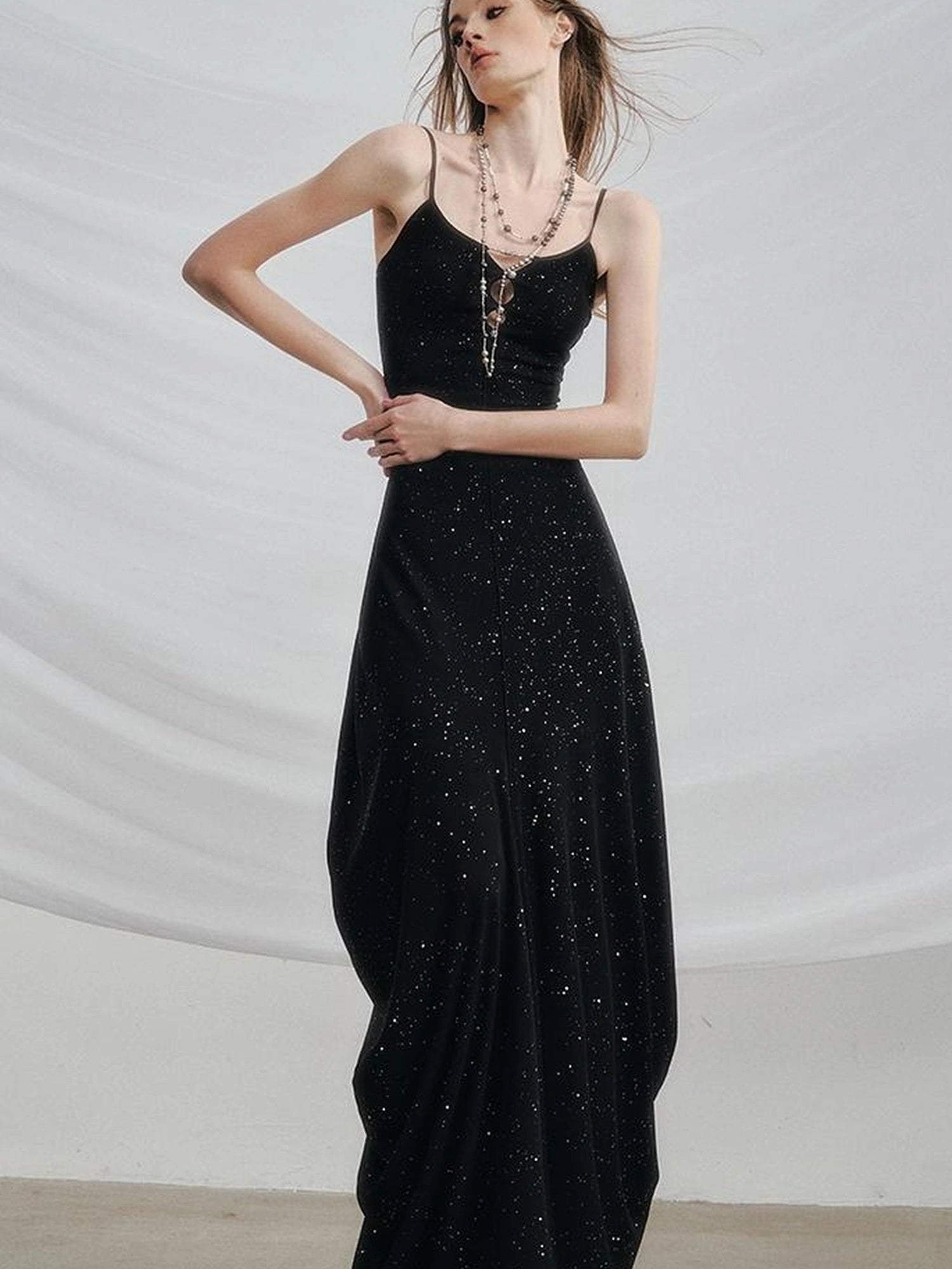 OfAkiva V-neck T-shirt Long Sleeve Relaxed Two Piece Dress