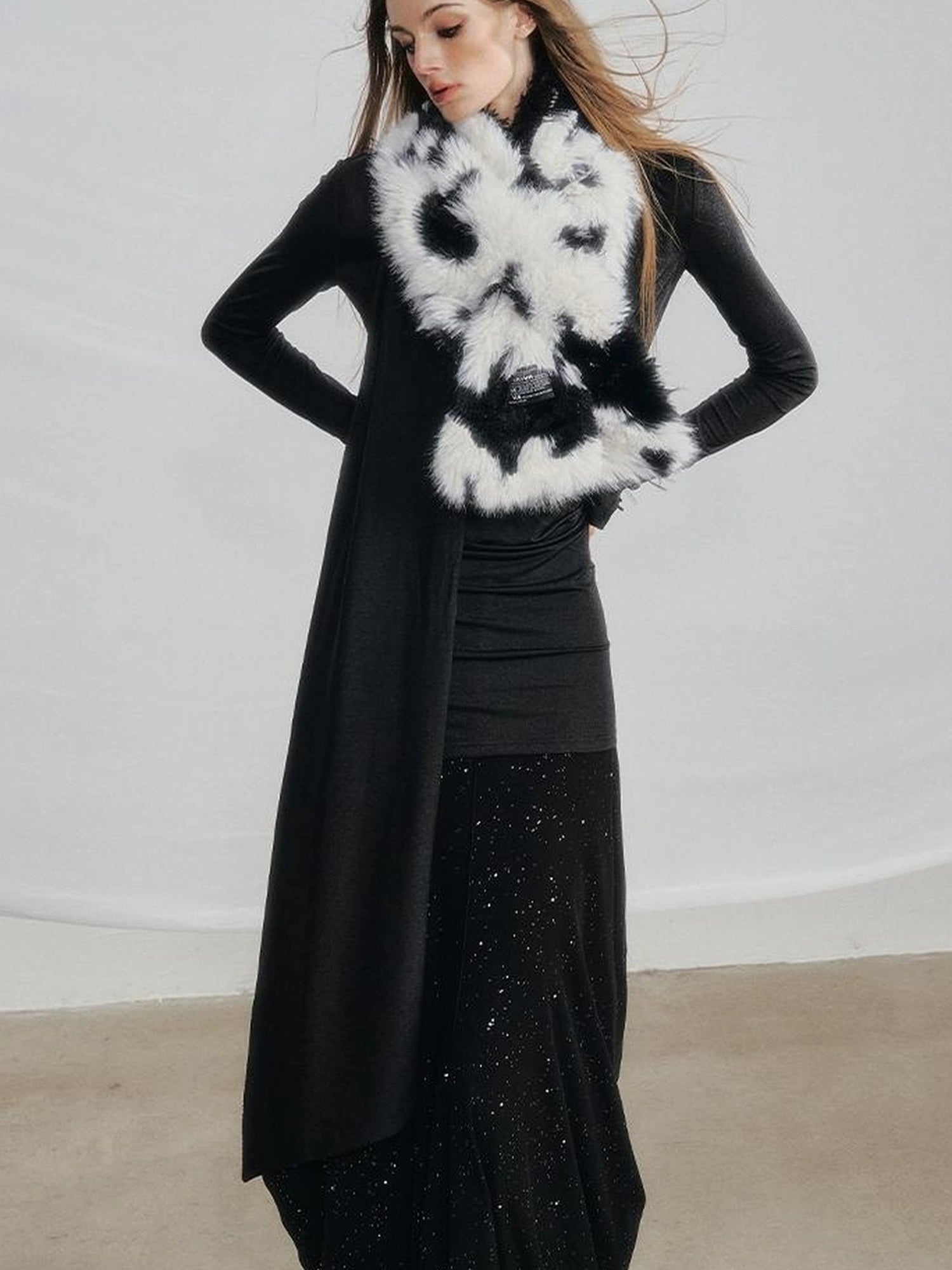 OfAkiva V-neck T-shirt Long Sleeve Relaxed Two Piece Dress