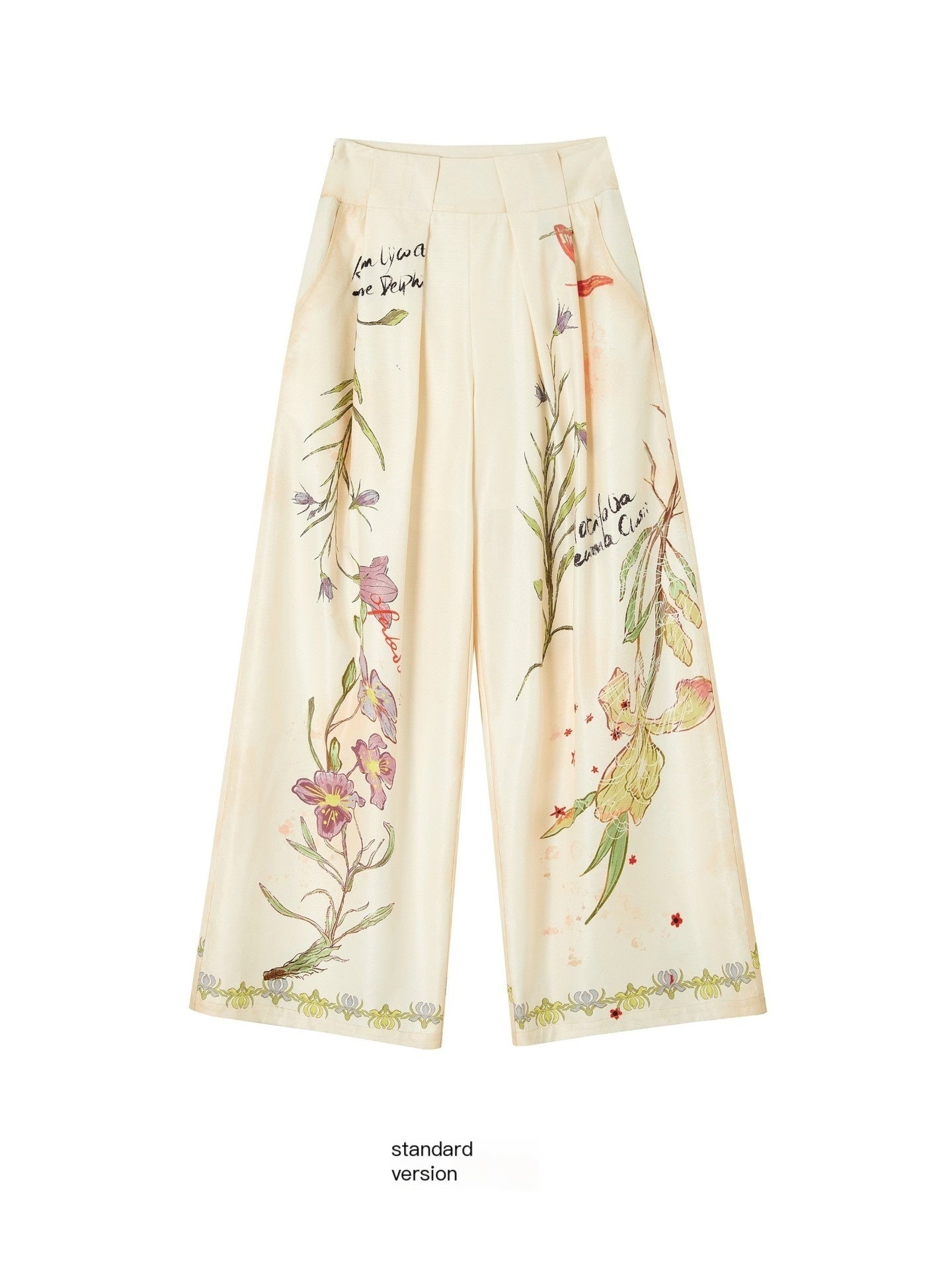 OfAkiva_Vintage_Hand_Painted_Botanical_Floral_High_Waist_Print_Women&