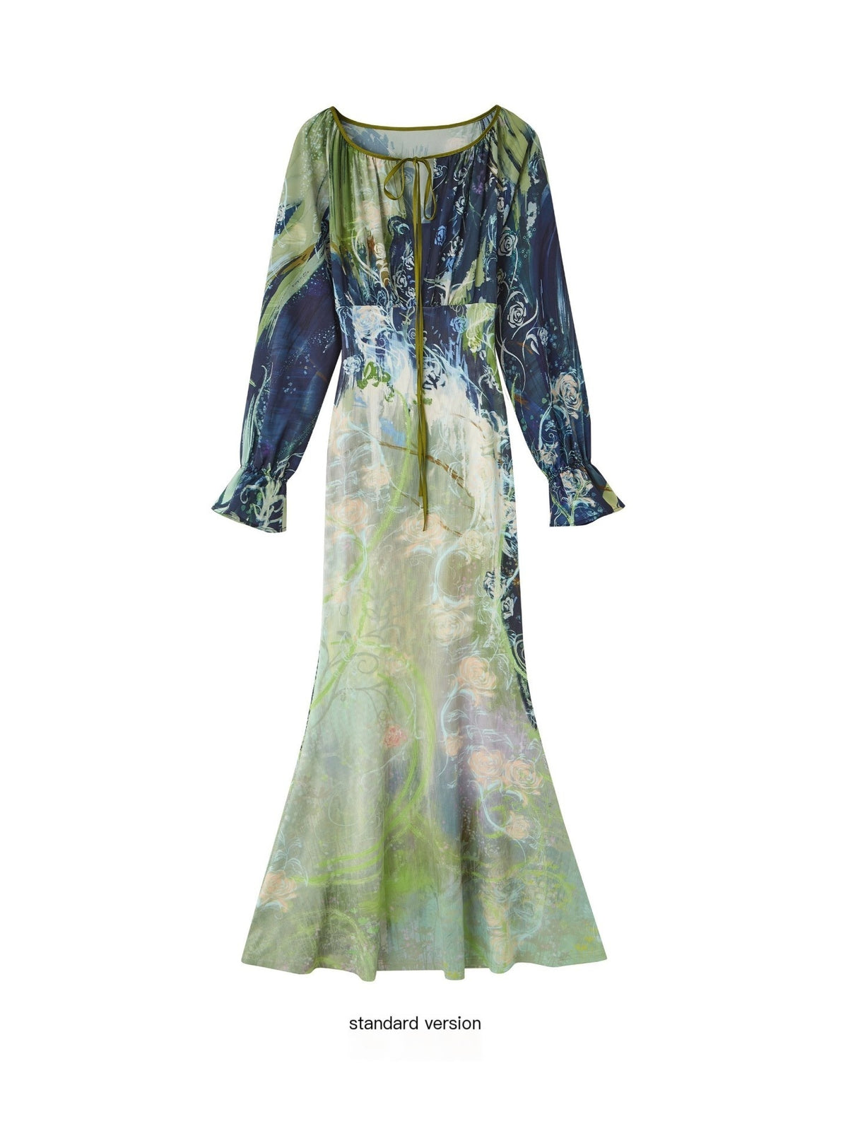 OfAkiva_Vintage_Oil_Painting_Print_Lantern_Sleeve_Women&