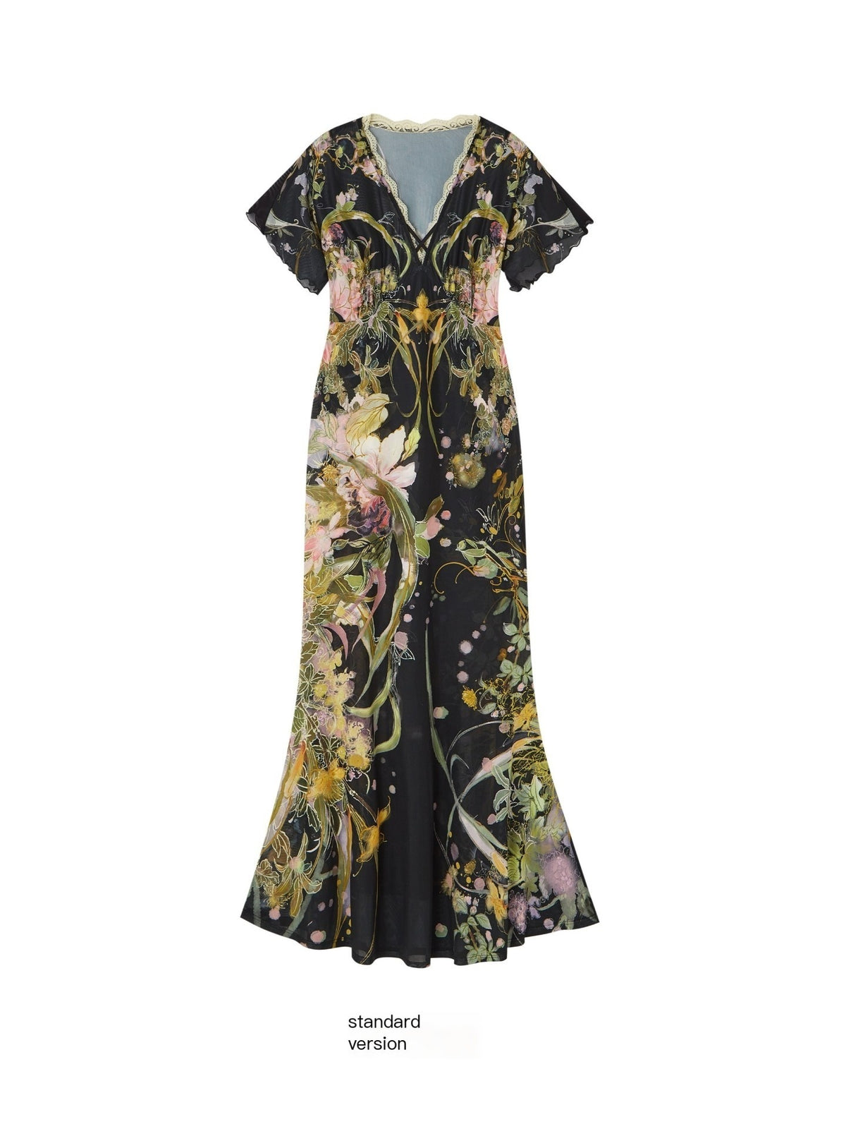 OfAkiva_Watercolor_Floral_Print_New_Chinese_Flying_Sleeve_Fishtail_Women&