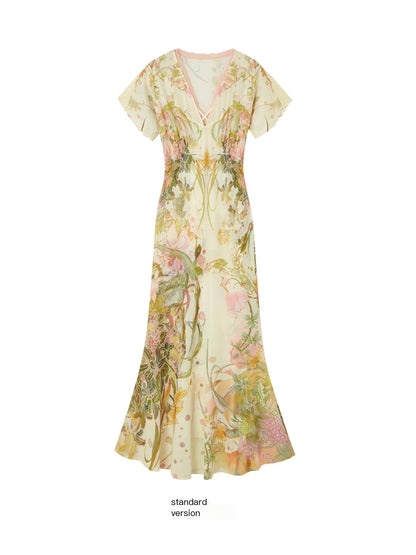 OfAkiva_Watercolor_Floral_Print_New_Chinese_Flying_Sleeve_Fishtail_Women&