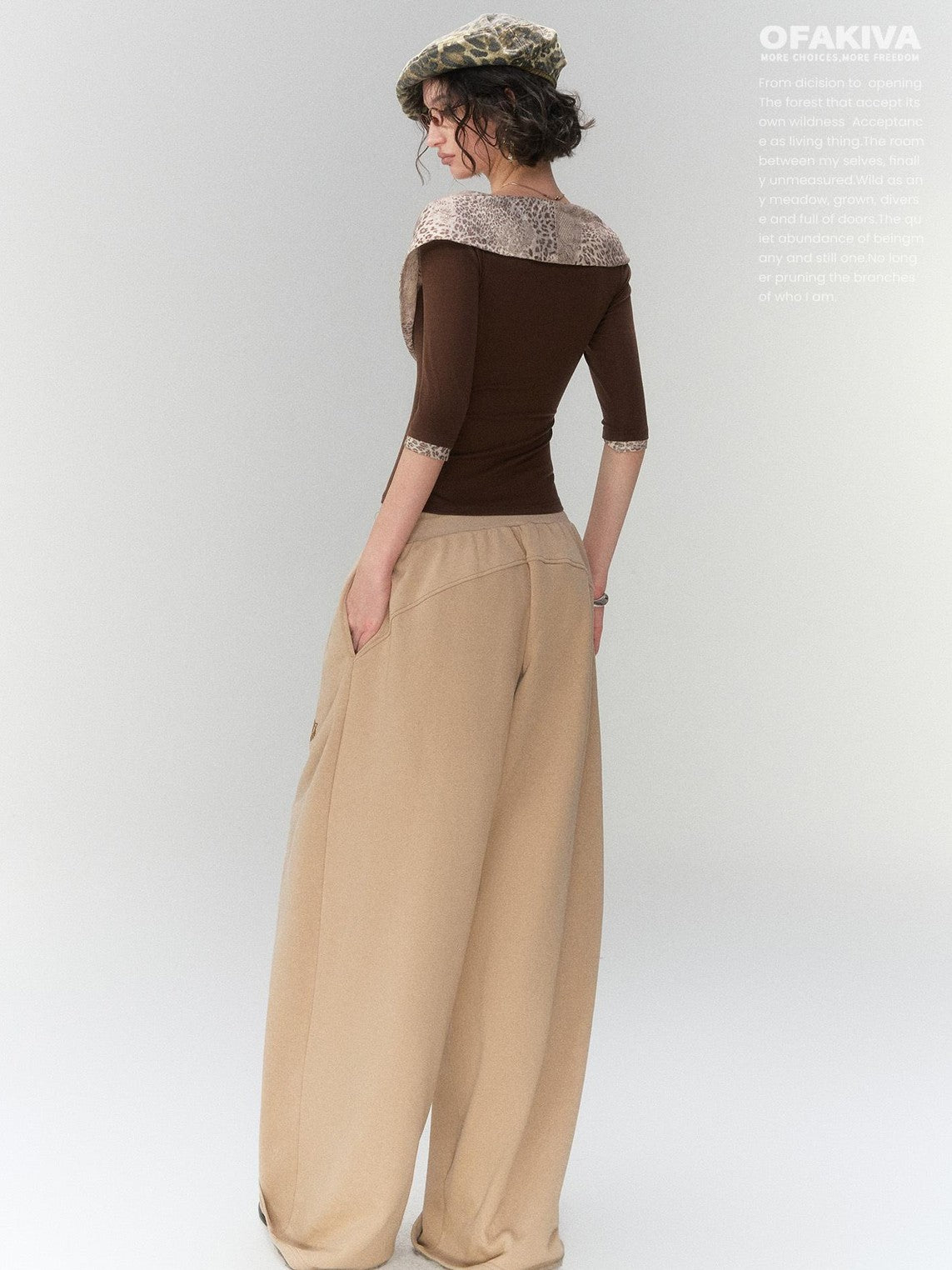 OfAkiva Y2k Faux Layered Knit Slim Fit Women&