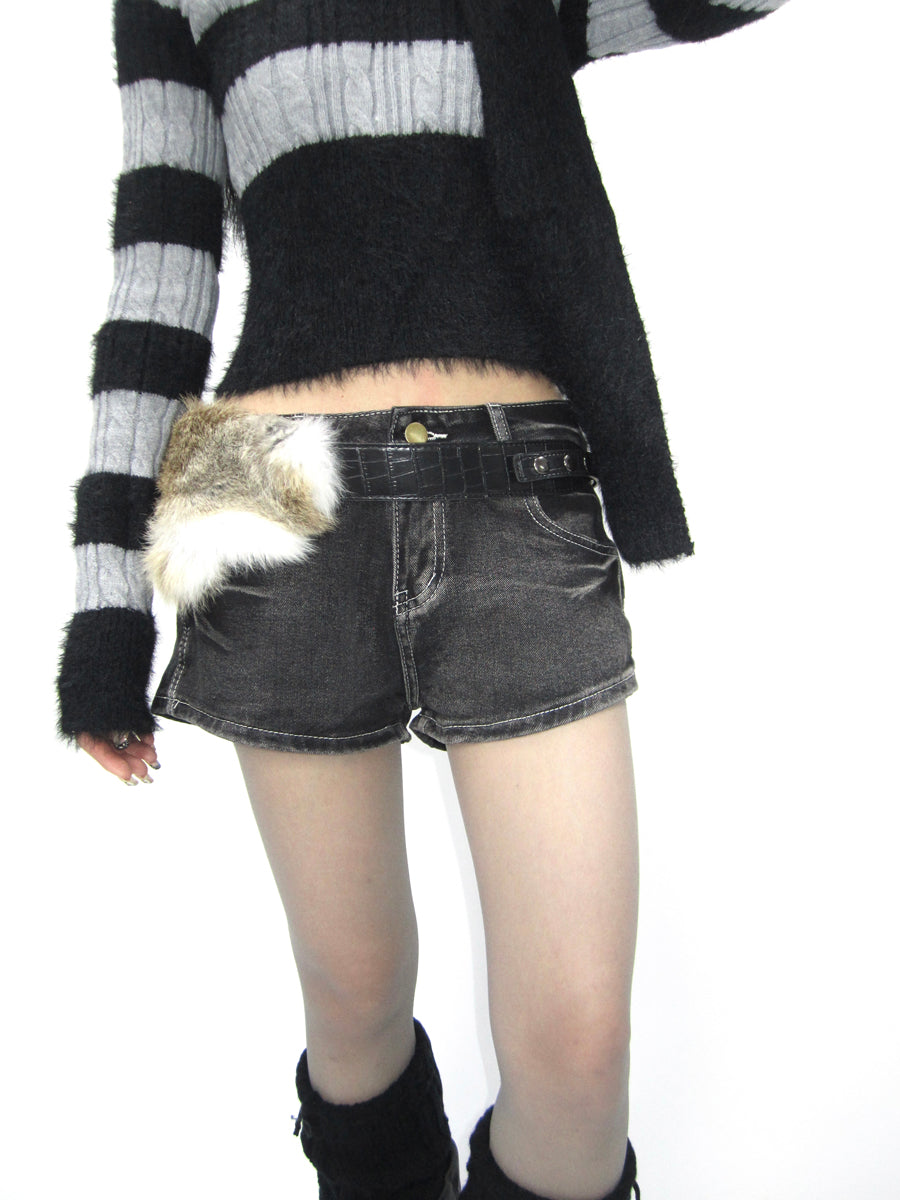 ang project Y2K Vintage Denim Shorts For Girls