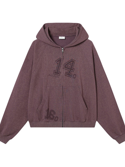 Renaissance Washed Hoodie V-Neck T-Shirt Long-Sleeve