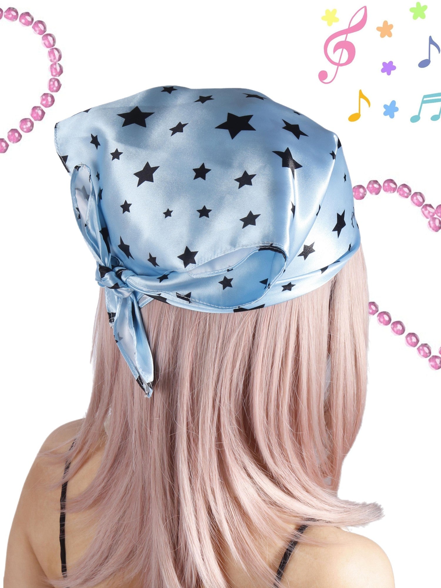 Oogreenapple Animal Print Square Festival Scarf Women&