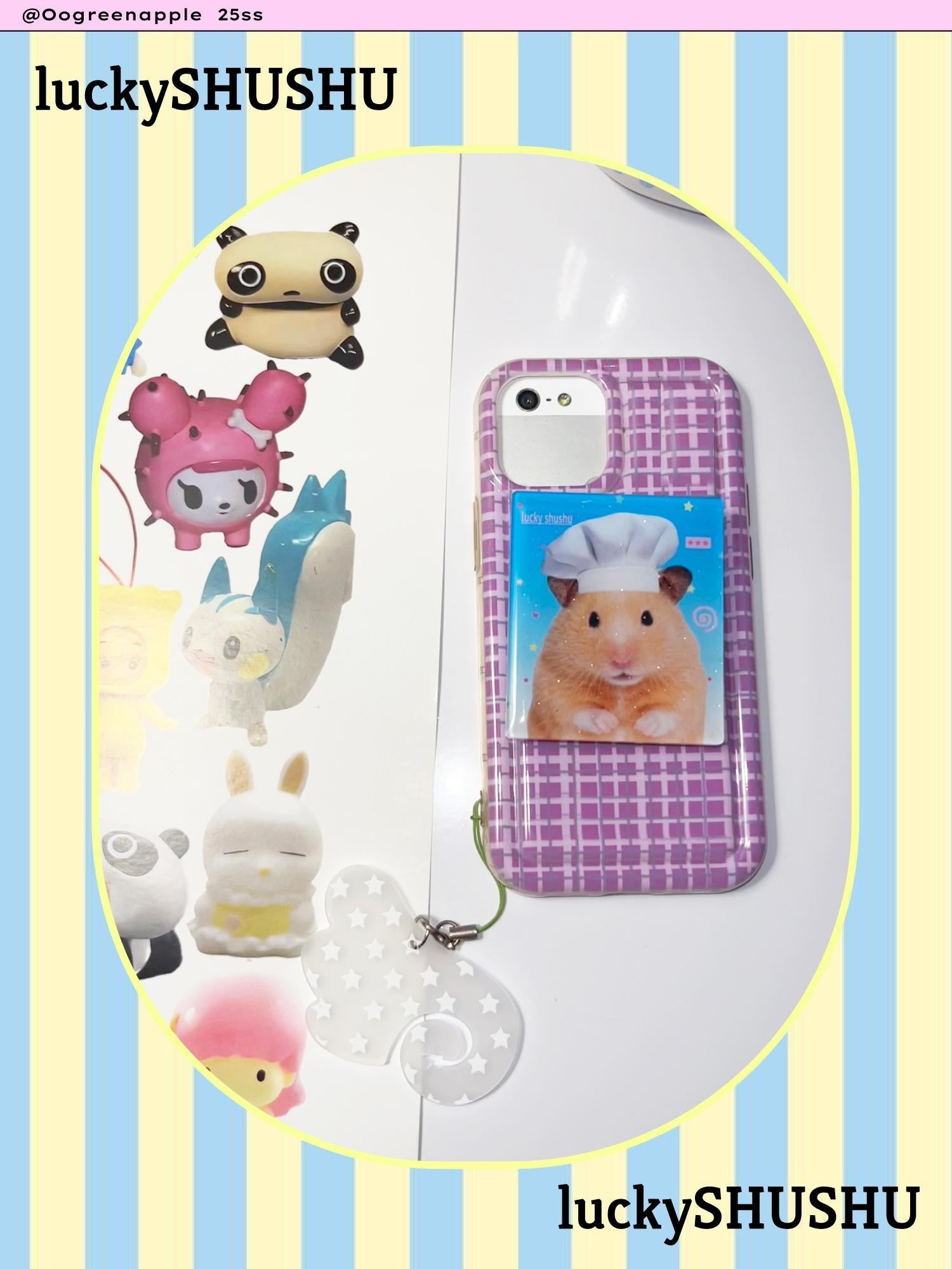 Oogreenapple Cute Mouse Adhesive Pop Up Airbag Phone Stand Women&
