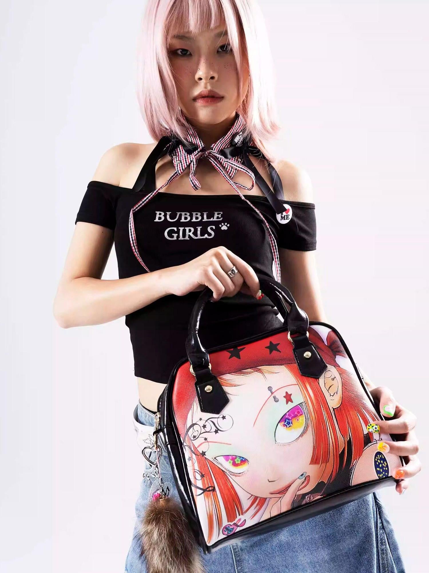 Oogreenapple Doll Subculture Ita Street Sweet Cool Crossbody Women&