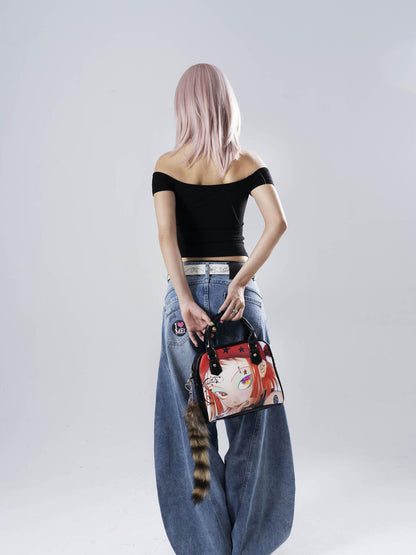 Oogreenapple Doll Subculture Ita Street Sweet Cool Crossbody Women&
