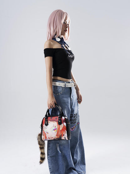 Oogreenapple Doll Subculture Ita Street Sweet Cool Crossbody Women&