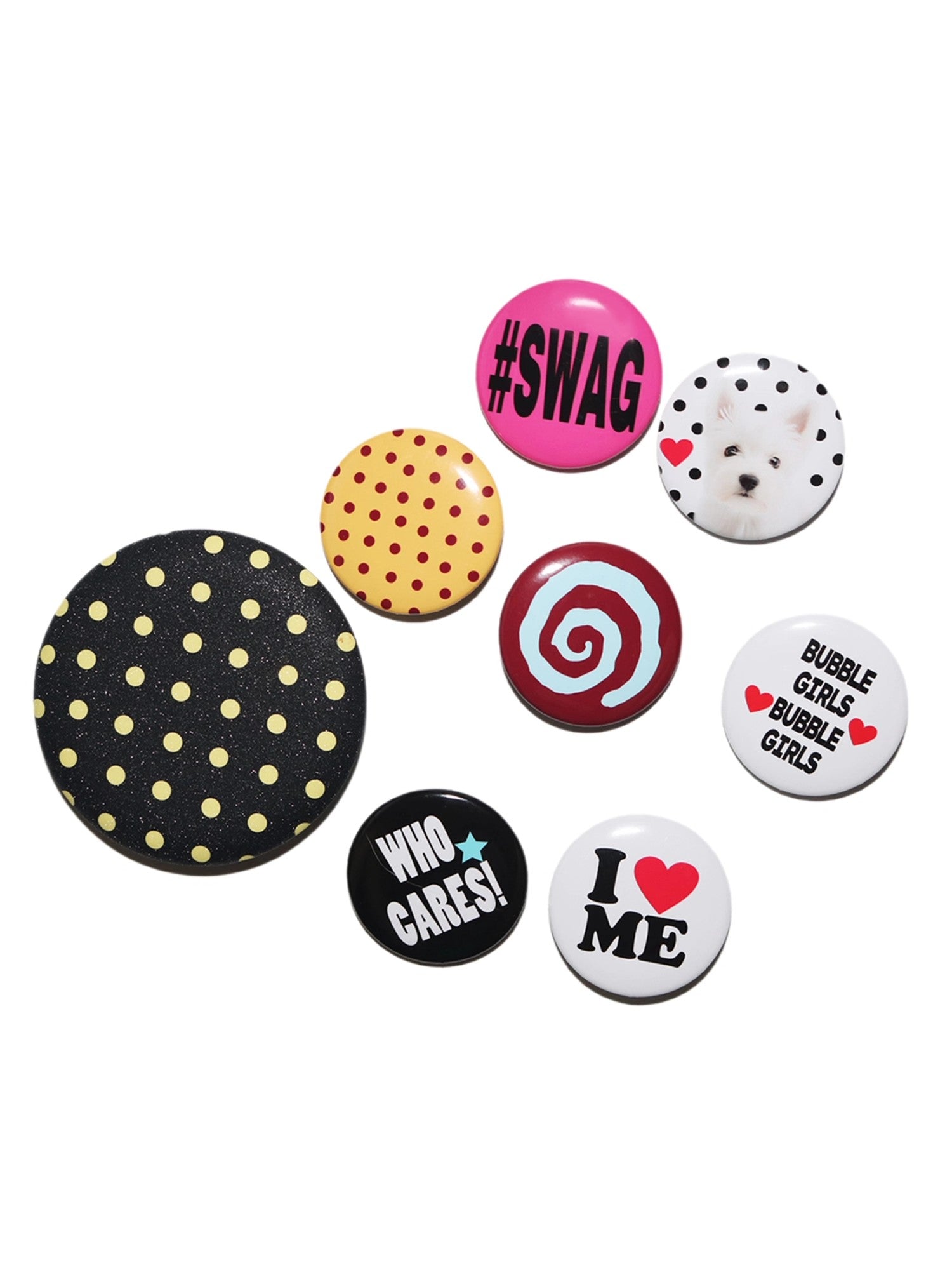 Oogreenapple English Letter Polka Dot Indie Design Women&