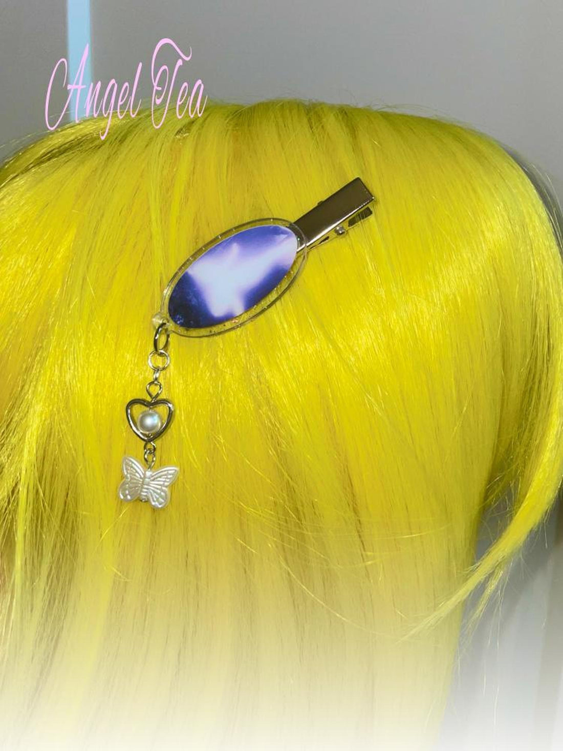 Oogreenapple Glitter Angel Cat Bear Acrylic Women&