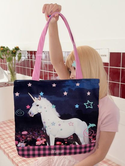 Oogreenapple Graffiti Plaid Polka Dot Animal Print Pony Women&