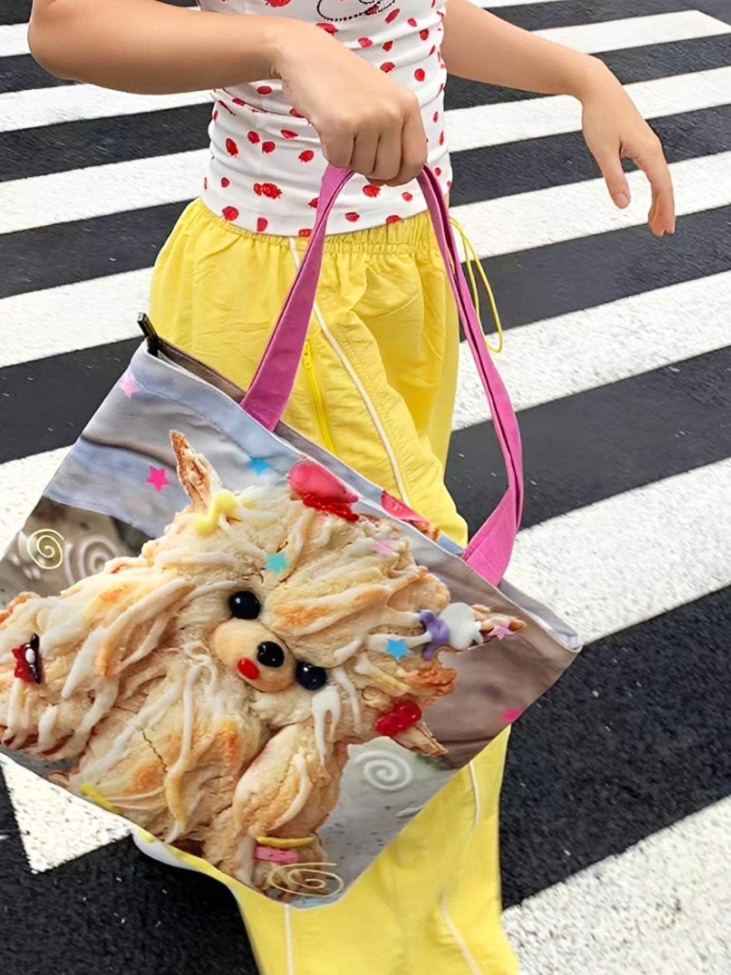 Oogreenapple Plaid Cookie Puppy Bear House Print Women&