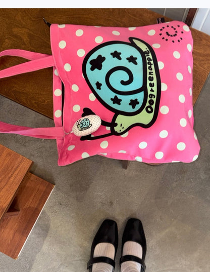 Oogreenapple_Snail_Shape_Polka_Dot_Puppy_Print_Zipper_Pocket_Women&