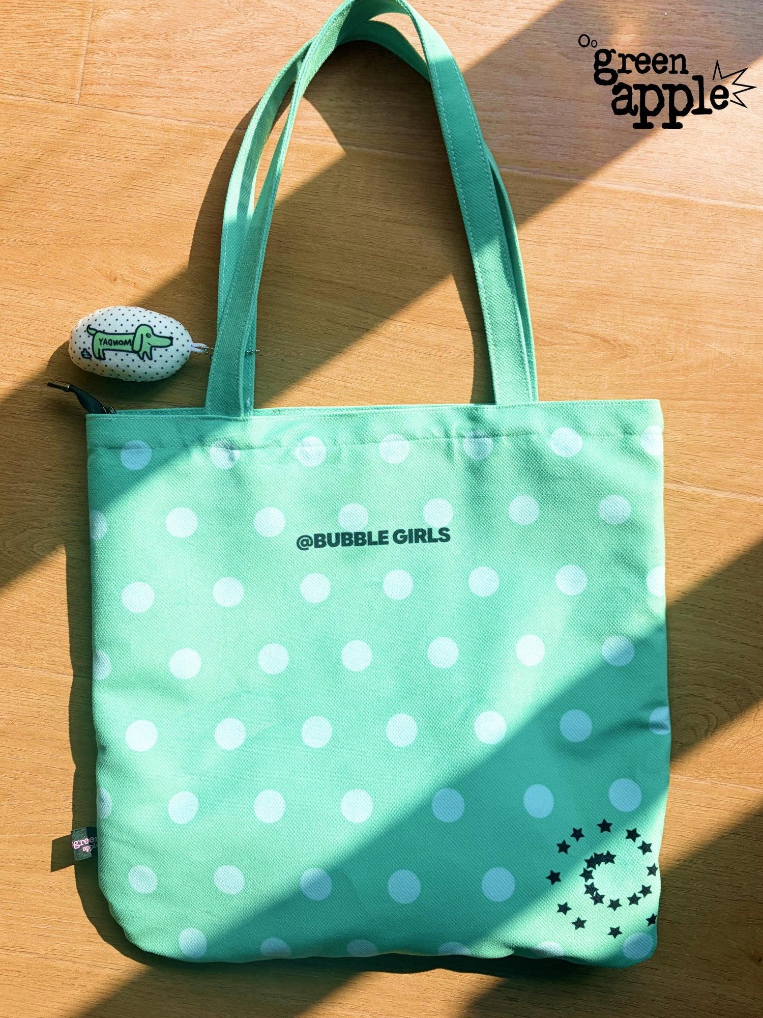 Oogreenapple Snail Shape Polka Dot Puppy Print Zipper Pocket Women&