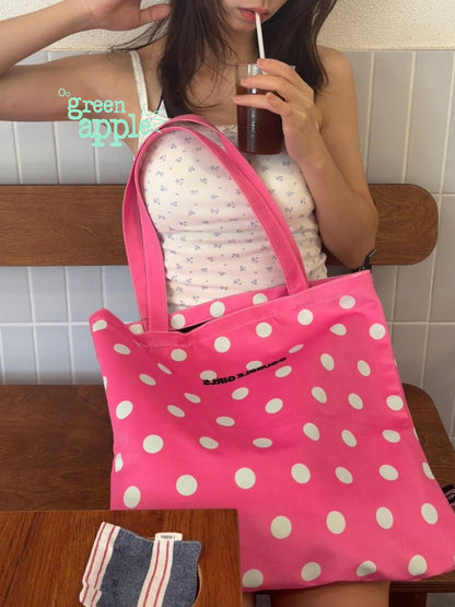 Oogreenapple Snail Shape Polka Dot Puppy Print Zipper Pocket Women&