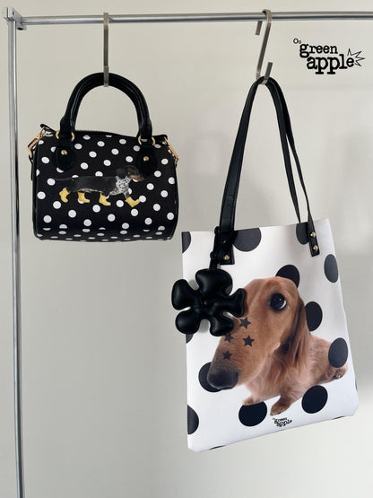 Oogreenapple Star Dachshund Printed Envelope Tote Women&